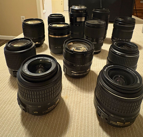 Lot camera lenses 8 - lot, lenses-8